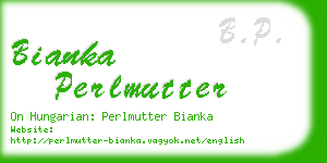 bianka perlmutter business card